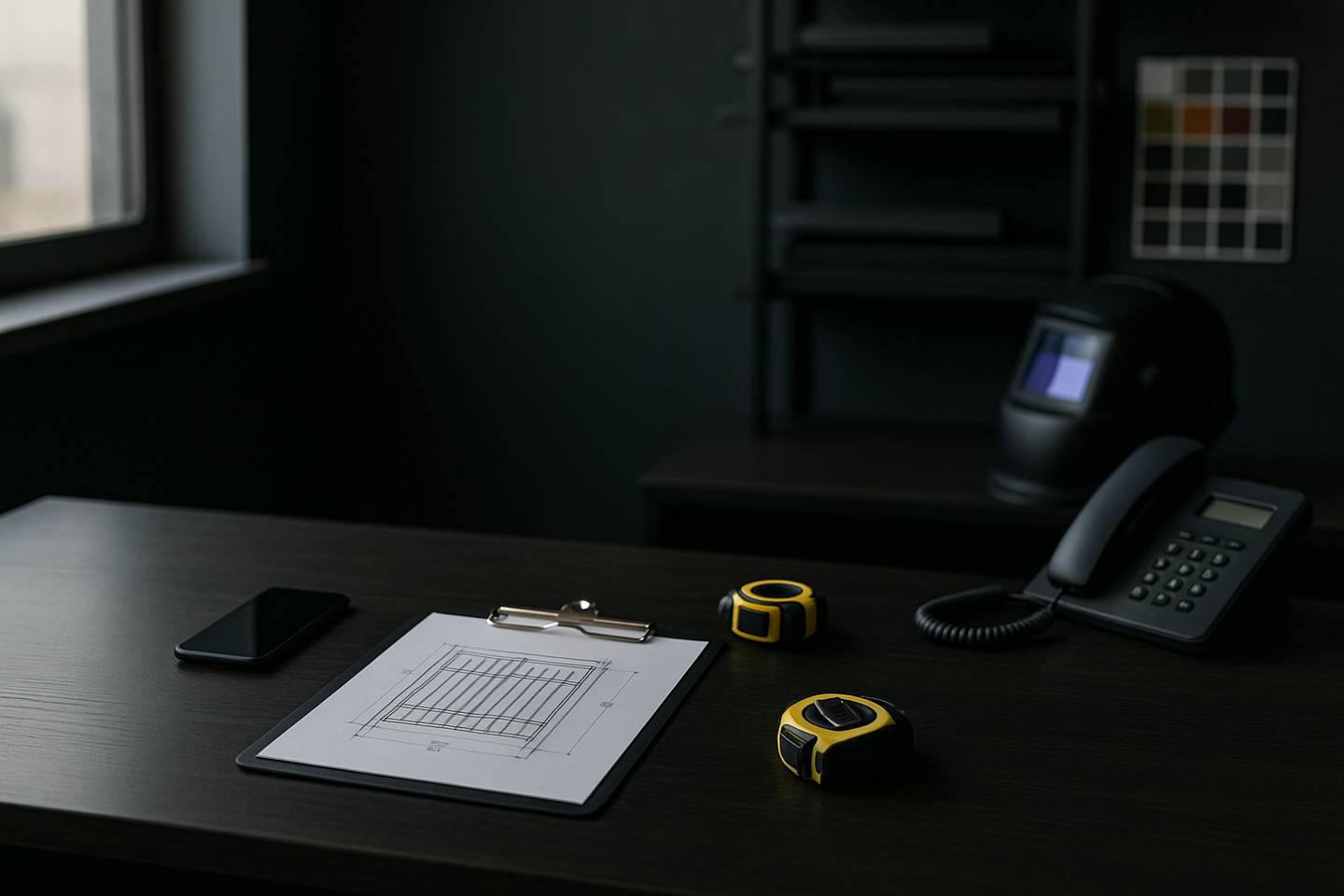Workshop office and contact desk