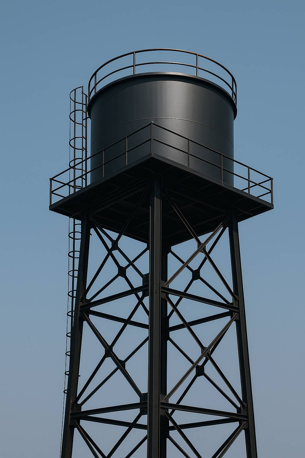 Overhead water tanks